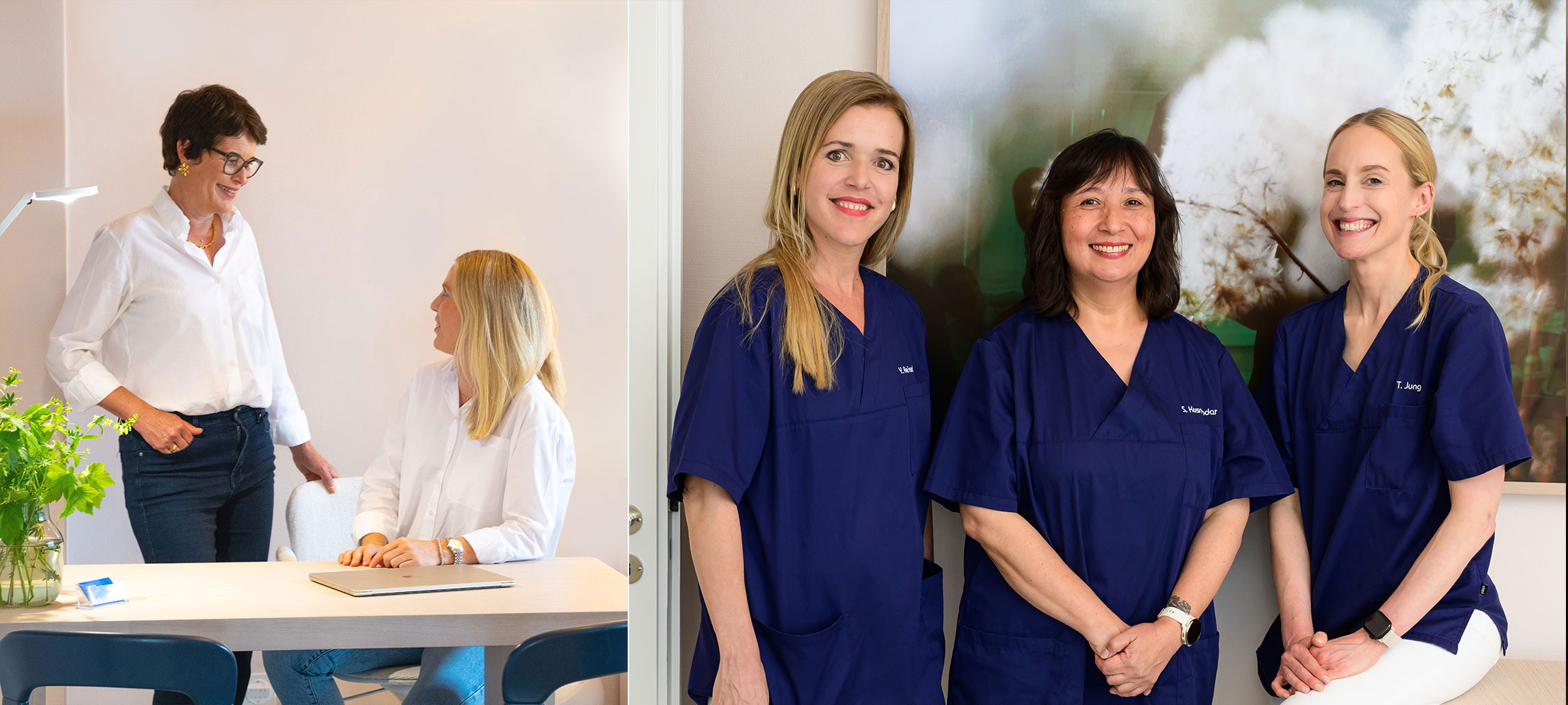 frauenpraxis header collage team